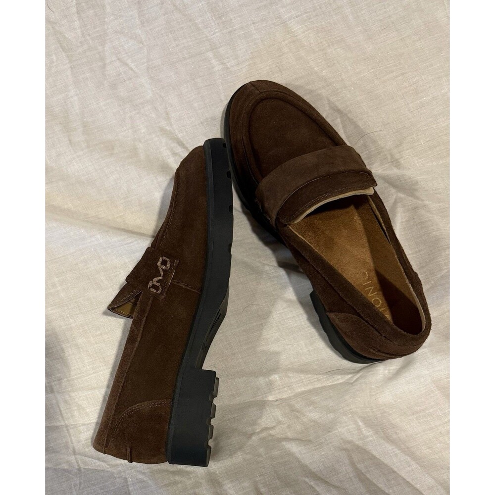 NWOB Vionic Womens Brown Suede Slip On Comfort Loafer US 7.5 EU 38 UK 5 - Picture 7 of 11
